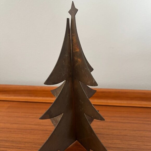 Vintage Brass Christmas Tree - Picture 1 of 5